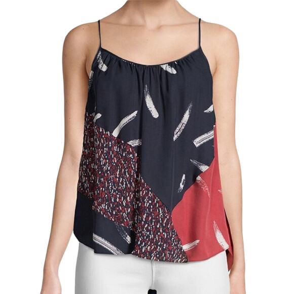 NWT Joie Lenline B Silk Camisole Top - Multi - XS - Picture 1 of 11